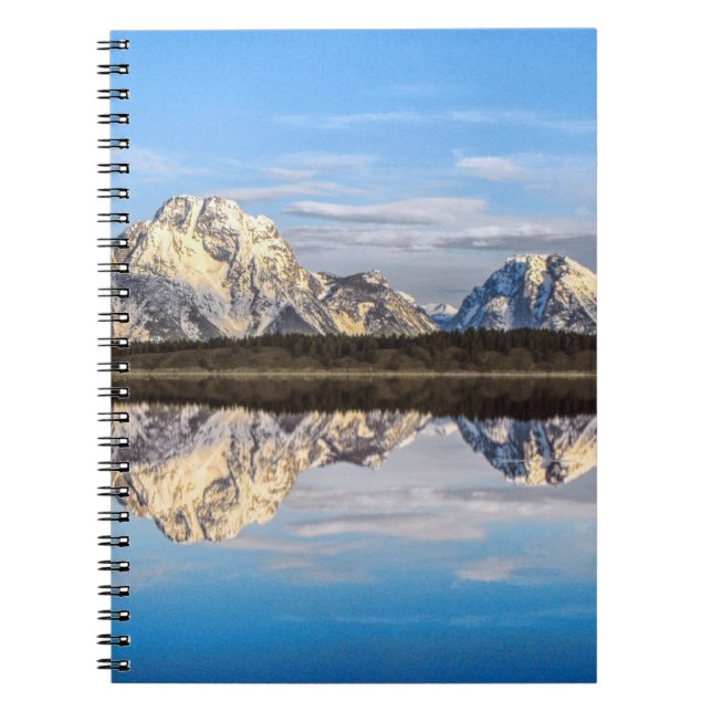 Alaska Berg Reflektion Foto Anteckningsbok (Framsidan)