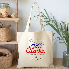 Alaska-bergen ropar Jag måste gå Ljus färg Tygkasse