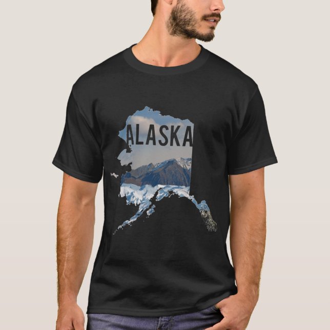 Alaska-bergen T Shirt (Framsida)