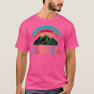 Alaska bergens utomhuscamping-vandring t shirt