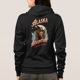 Alaska Bigfoot-äventyr Retro Wilderness Art T Shirt