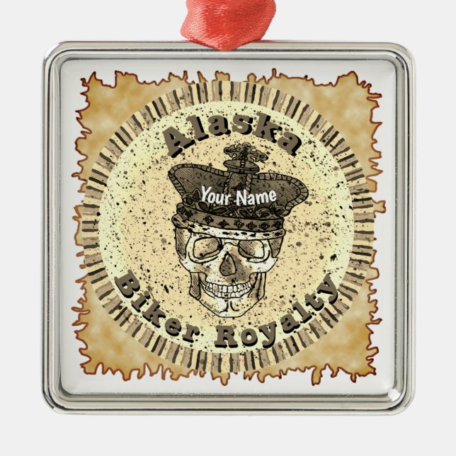 Alaska Biker  Julgransprydnad Metall (Framsidan)