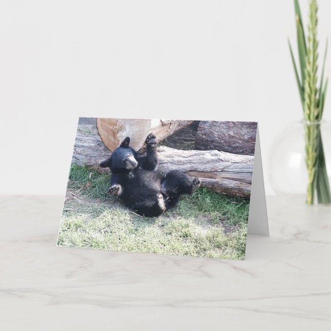 Alaska Black Bear Unge Greeting Card Kort (Framsida)