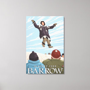 Alaska Blanket Toss - Barrow, Alaska Canvastryck
