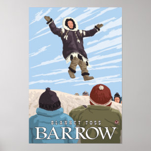 Alaska Blanket Toss - Barrow, Alaska Poster
