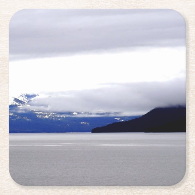 Alaska Blues Underlägg Papper Kvadrat (Framsidan)