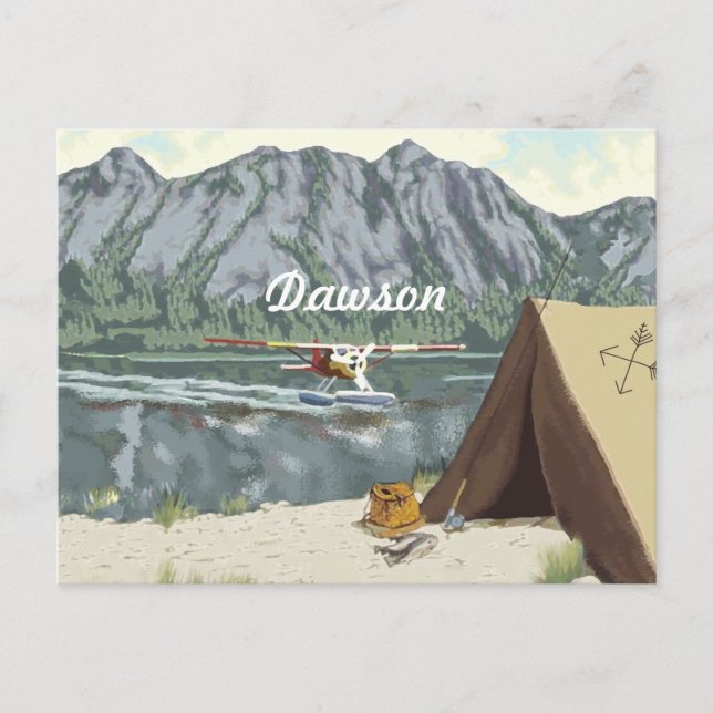 Alaska Bush Flyg Och Fiske Resa Vykort (Framsida)