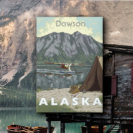 Alaska Bush Flygplan och fiskeresor Canvastryck