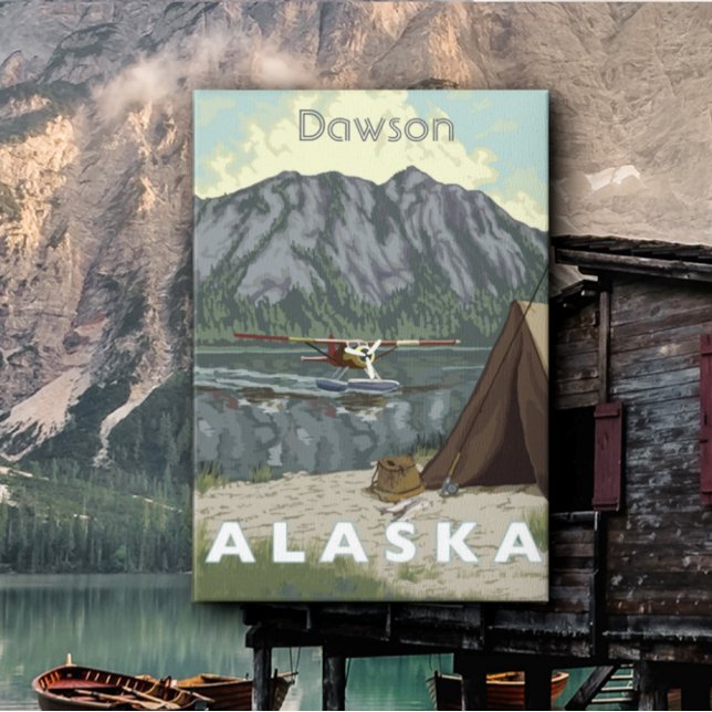 Alaska Bush Flygplan och fiskeresor Canvastryck (Skapare uppladdad)