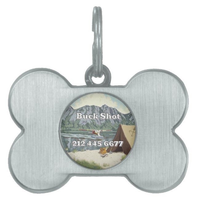 Alaska Bush Flygplan och fiskeresor ID-bricka Husdjur (Framsidan)