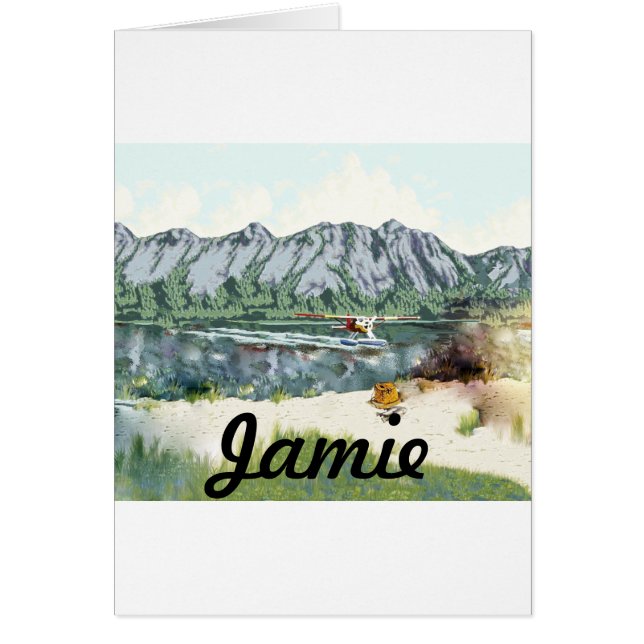 Alaska Bush Flygplan och fiskeresor OBS Kort (Framsidan)