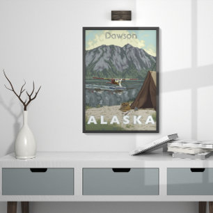 Alaska Bush Flygplan och fiskeresor Poster