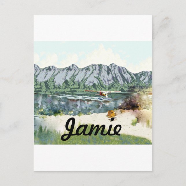 Alaska Bush-flygplan och fiskeresor Vykort (Framsida)