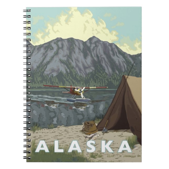 Alaska Bush Flygplan Souvenirs Anteckningsbok (Framsidan)
