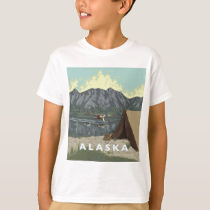 Alaska Bush Flygplan Souvenirs Tee Shirt