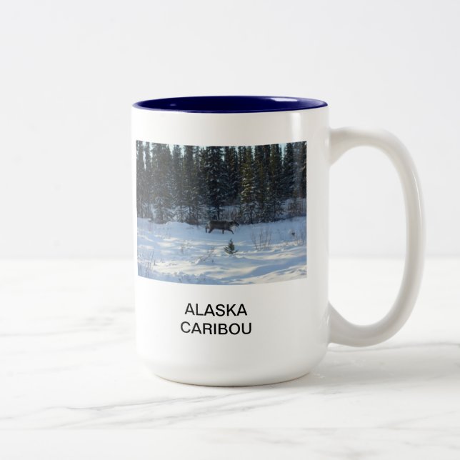 Alaska Caribou Två-Tonad Mugg (Höger)
