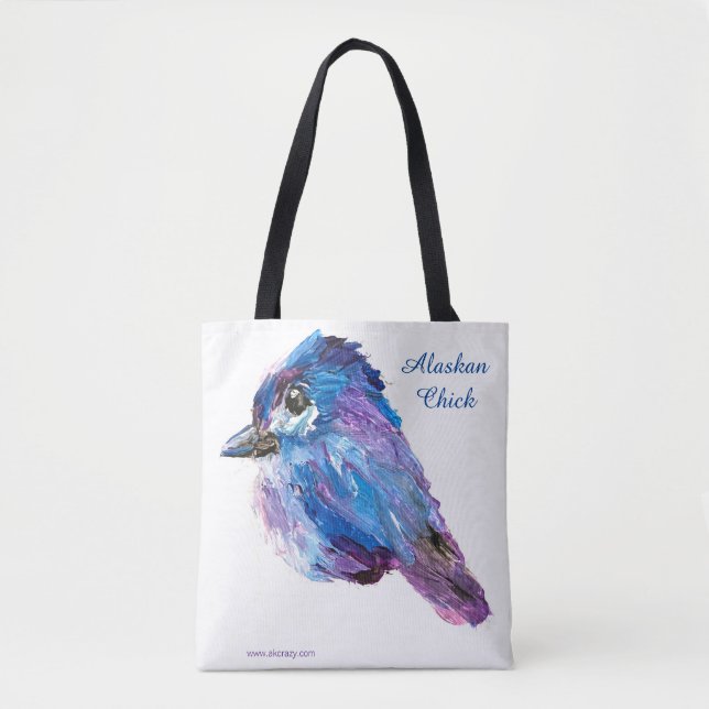 Alaska Chick _Fireweed back canvas_Tote Bag Tygkasse (Framsida)