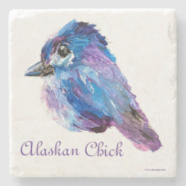 Alaska Chick marble stone underlägg