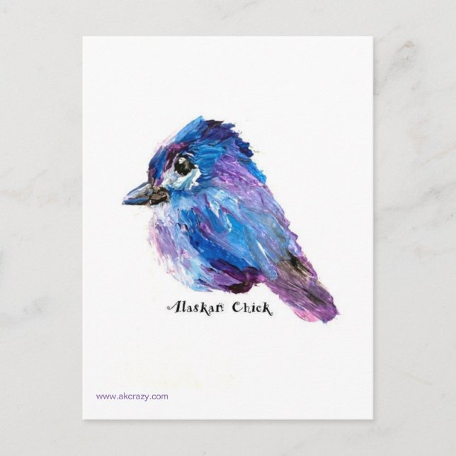 Alaska Chick Postcard Vykort (Framsida)