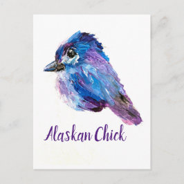 Alaska Chick Postcard Vykort