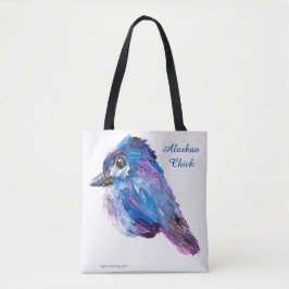 Alaska Chick & Solros Blues Canvas Tote Bag Tygkasse