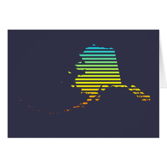 alaska chill-fade hälsningskort (Framsidan Horizontal)