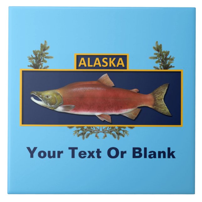 Alaska Combat Fisherman Badge Kakelplatta (Framsidan)