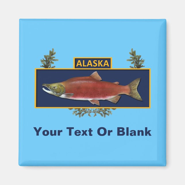 Alaska Combat Fisherman Badge Magnet (Framsidan)