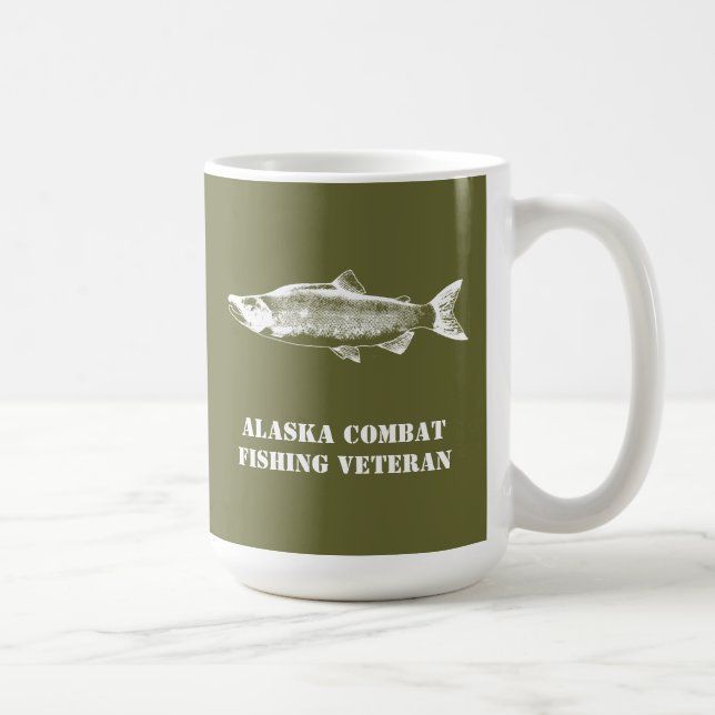 Alaska Combat Fishing Veteran Kaffemugg (Höger)