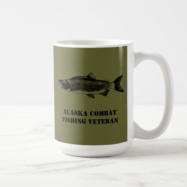 Alaska Combat Fishing Veteran Kaffemugg (Höger)