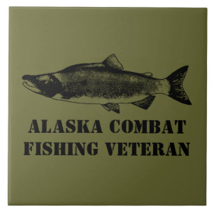 Alaska Combat Fishing Veteran Kakelplatta