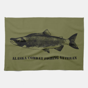 Alaska Combat Fishing Veteran Kökshandduk
