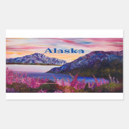 Alaska Cotton Candy _ALASKA Squcker Sticker Rektangulärt Klistermärke