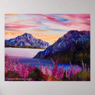 Alaska Cotton Candy Matte Poster