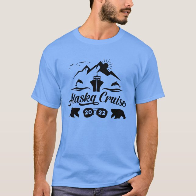 Alaska Cruise 2022 Family Summer Vacation Travel T Shirt (Framsida)
