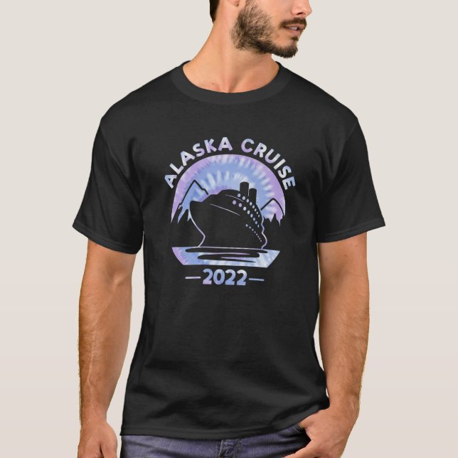 Alaska Cruise 2022 Tie Dye Print Family Alaska Cr T Shirt (Framsida)