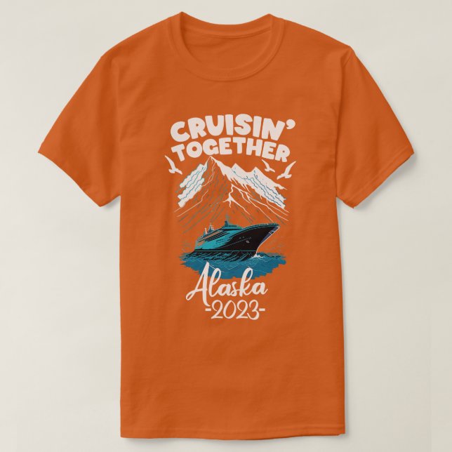 Alaska Cruise 2023 Family Friends and Group Summer T Shirt (Design framsida)