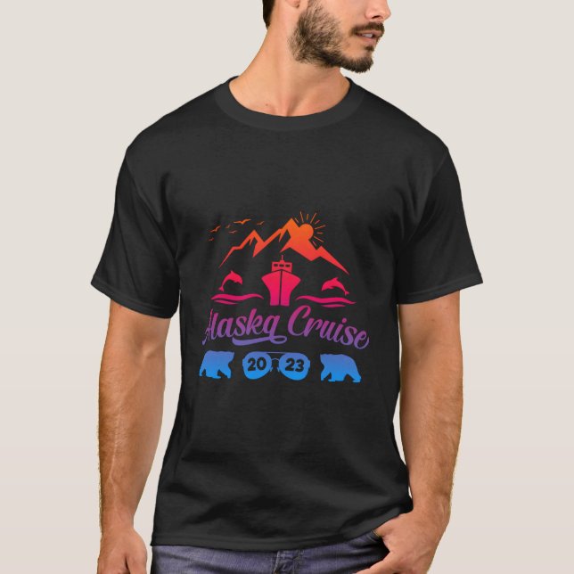 Alaska Cruise 2023 Family Summer Vacation Travel T Shirt (Framsida)