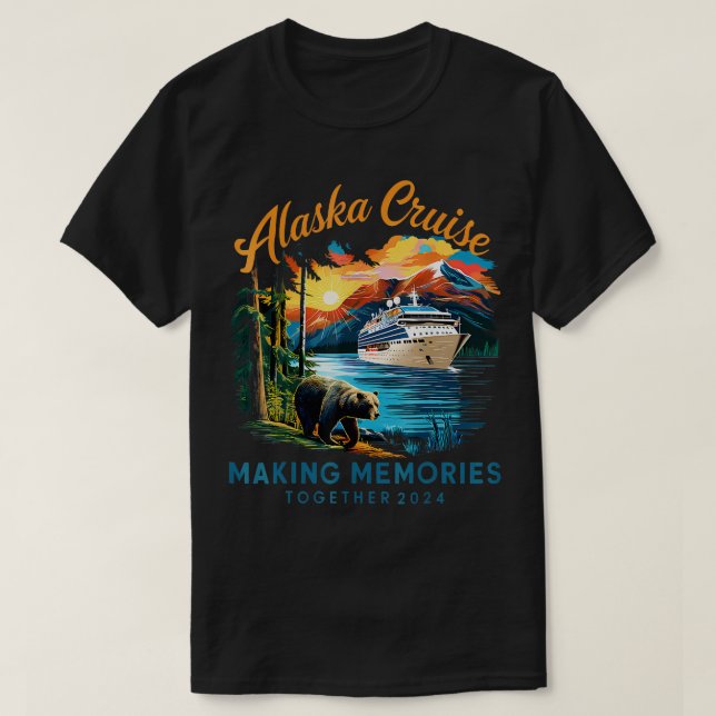 Alaska Cruise 2024 Skapar Memories TShirt T Shirt (Design framsida)