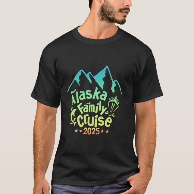 Alaska Cruise 2025 Matching Family Cruise Group Al T Shirt (Framsida)