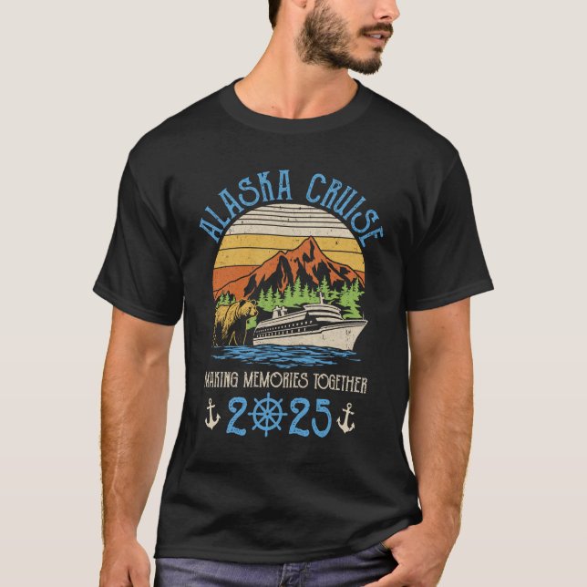 Alaska Cruise 2025 Matching Family Friends Group A T Shirt (Framsida)