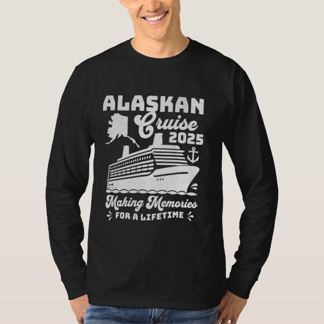 Alaska Cruise 2025 Matching Family Group Vacation T Shirt (Framsida)