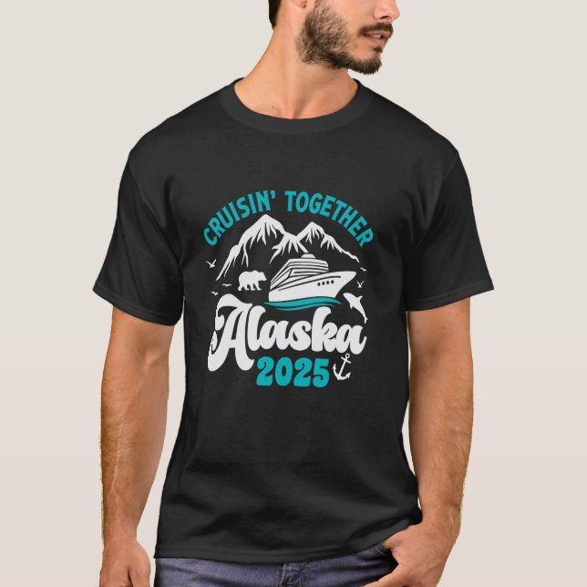 Alaska Cruise 2025 Matching Family Manar Women Kid T Shirt (Framsida)