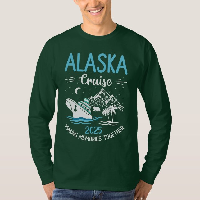 Alaska Cruise 2025 Matching Family T Shirt (Framsida)
