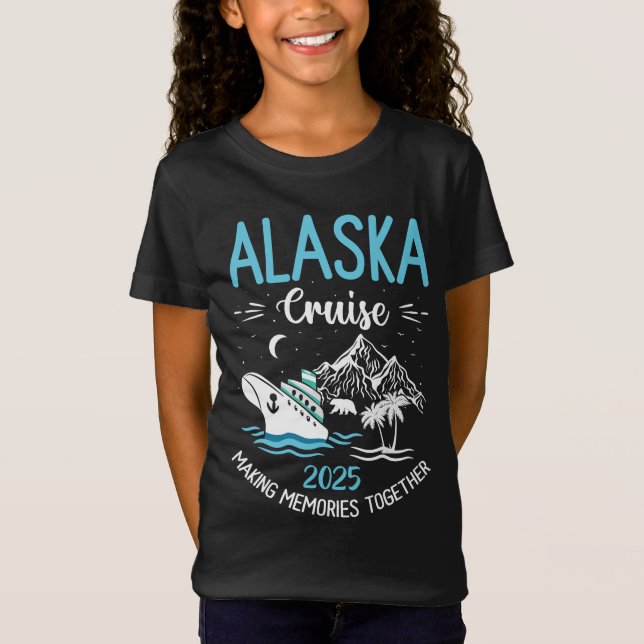 Alaska Cruise 2025 Matching Family T Shirt (Framsida)