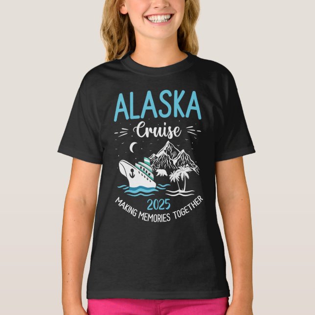 Alaska Cruise 2025 Matching Family T Shirt (Framsida)