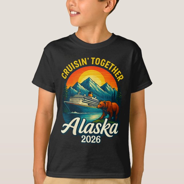 Alaska Cruise 2026 Cruisin Together Matching Famil T Shirt (Framsida)