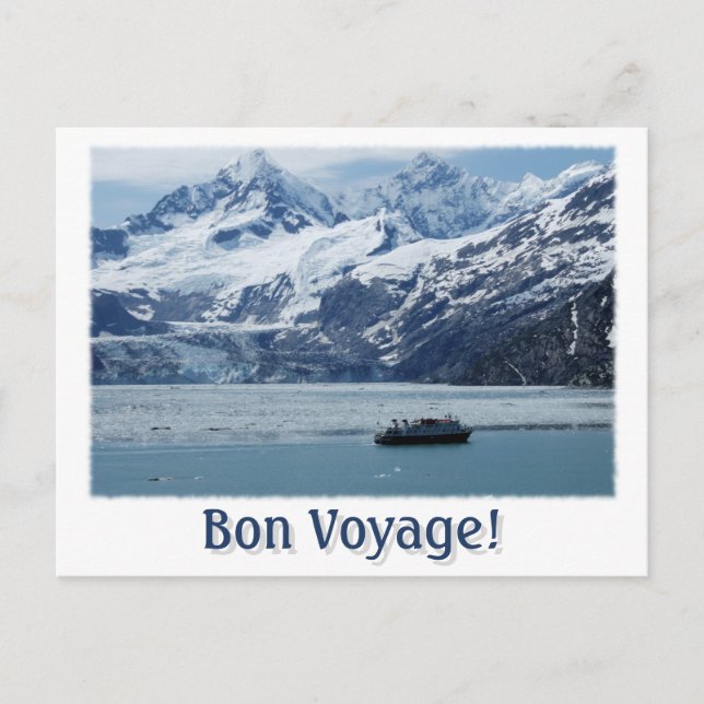 Alaska Cruise Bon Voyage-postkort Vykort (Framsida)