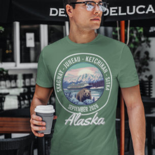 Alaska Cruise Date Cities Frakt Embarkation T Shirt