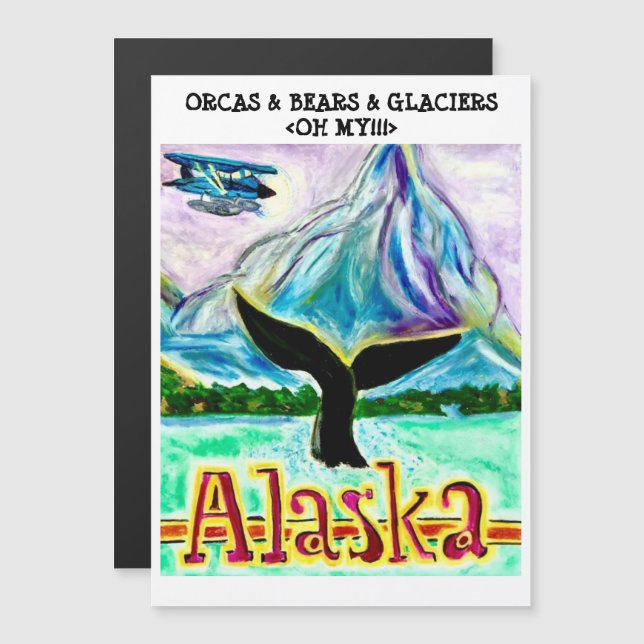 Alaska Cruise Door Magnet (Fram/baksida)